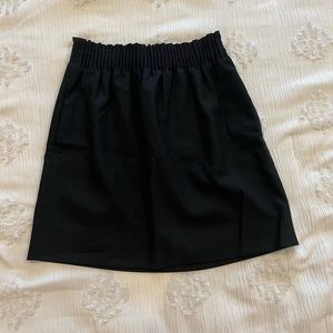 jcrew black mini skirt, size 0